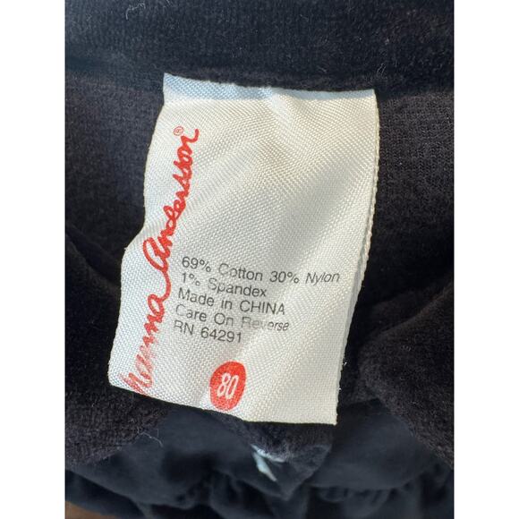 Vintage‎ Hanna Andersson Velvet Dress Girls Dress Size 80/18-24 Months Black L/S - Picture 3 of 3